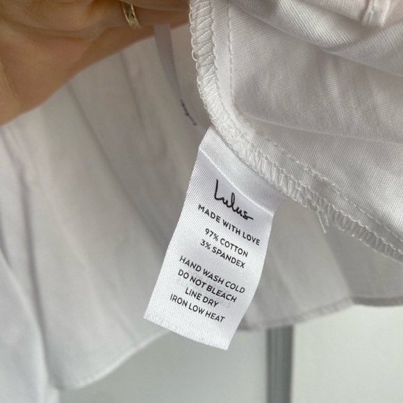 Lulu’s In A Ruffle White Ruffled Hook and Eye Top - Picture 8 of 11